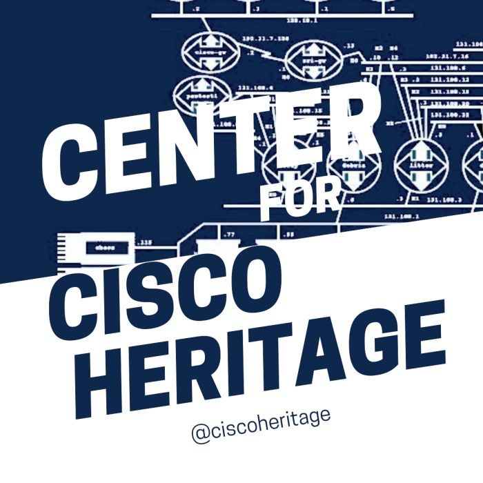 Center for Cisco Heritage logo of midnight blue and white